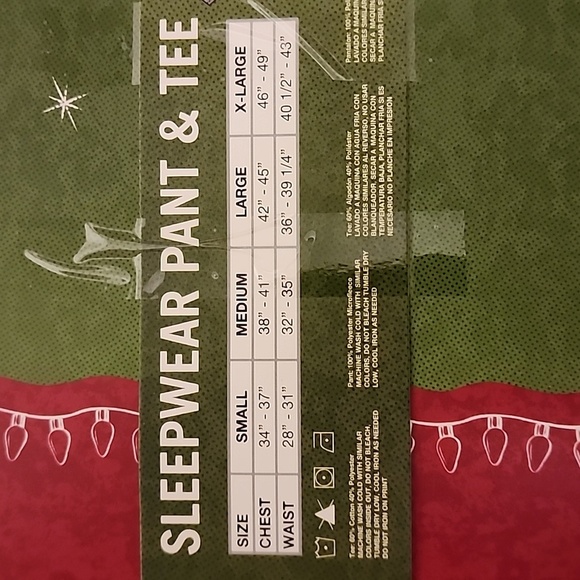 Christmas story pink nightmare bunny mens sleepwear pjs new - Picture 3 of 3